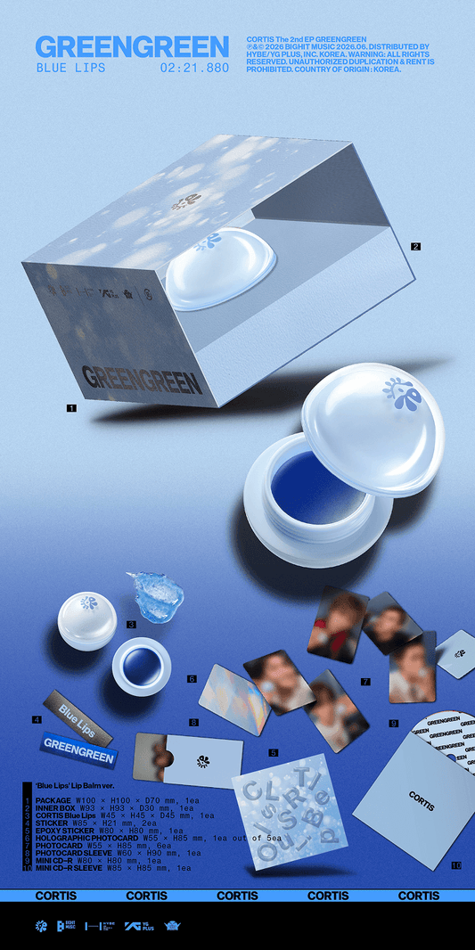 CORTIS - The 2nd EP GREENGREEN (BLUE LIPS LIP BALM VER.)