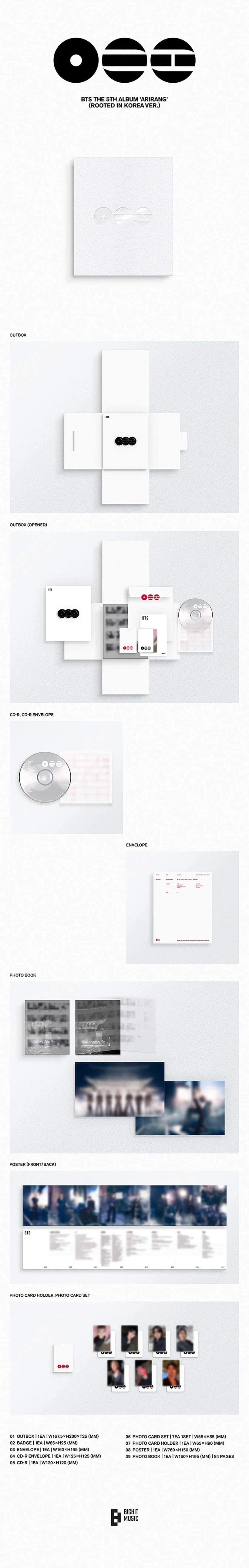 BTS - THE 5TH ALBUM ARIRANG (STANDARD VER)