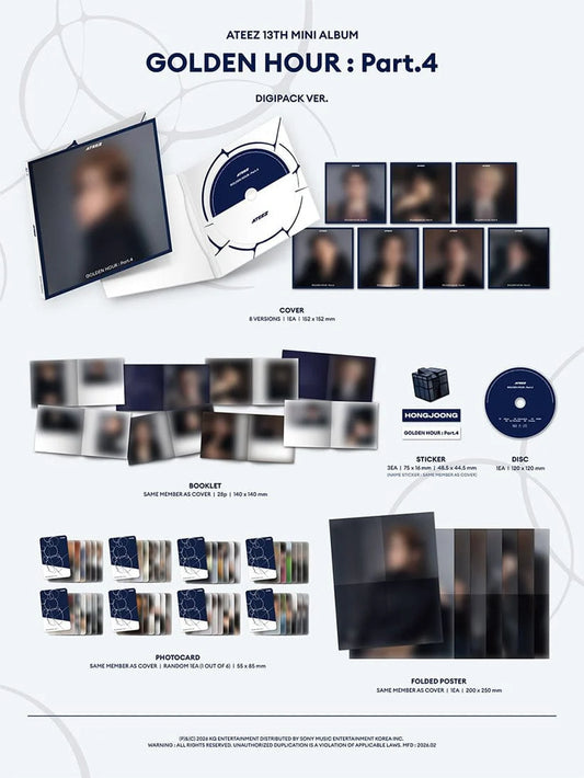 ATEEZ - GOLDEN HOUR PART 4 (DIGIPACK VER.)