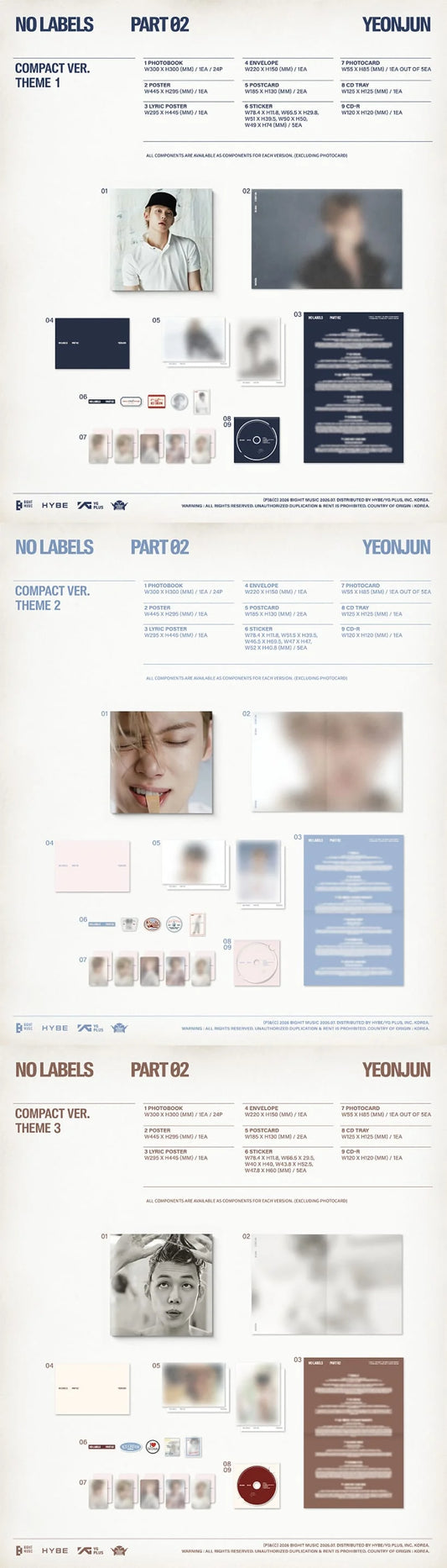 TXT YEONJUN - NO LABELS: PART 02 (COMPACT VER.)