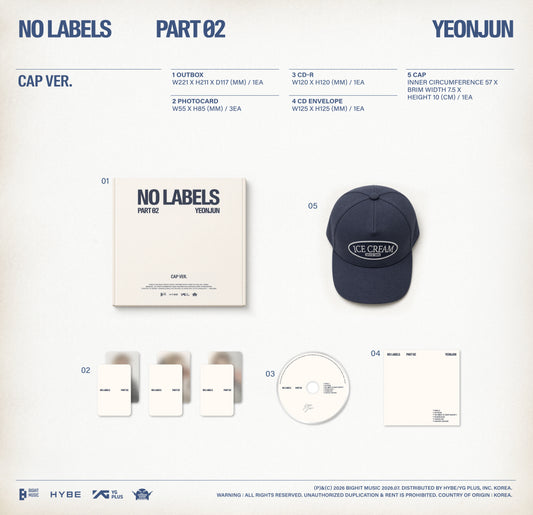 TXT YEONJUN - NO LABELS: PART 02 (CAP VER.)