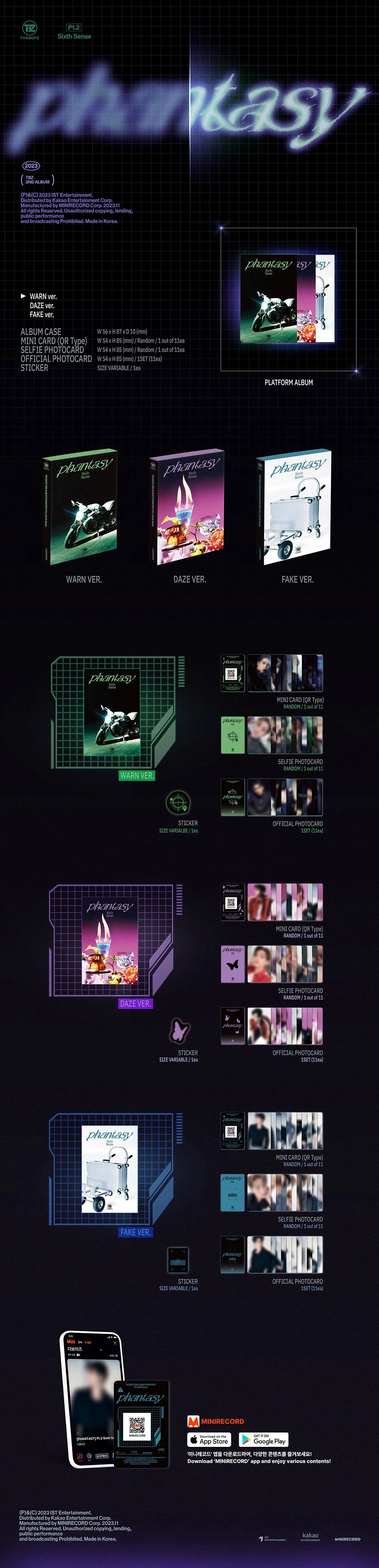 THE BOYZ - PHANTASY : PT.2 SIXTH SENSE (PLATFORM VER)