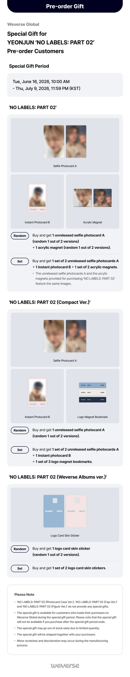 TXT YEONJUN - NO LABELS: PART 02 (COMPACT VER.)