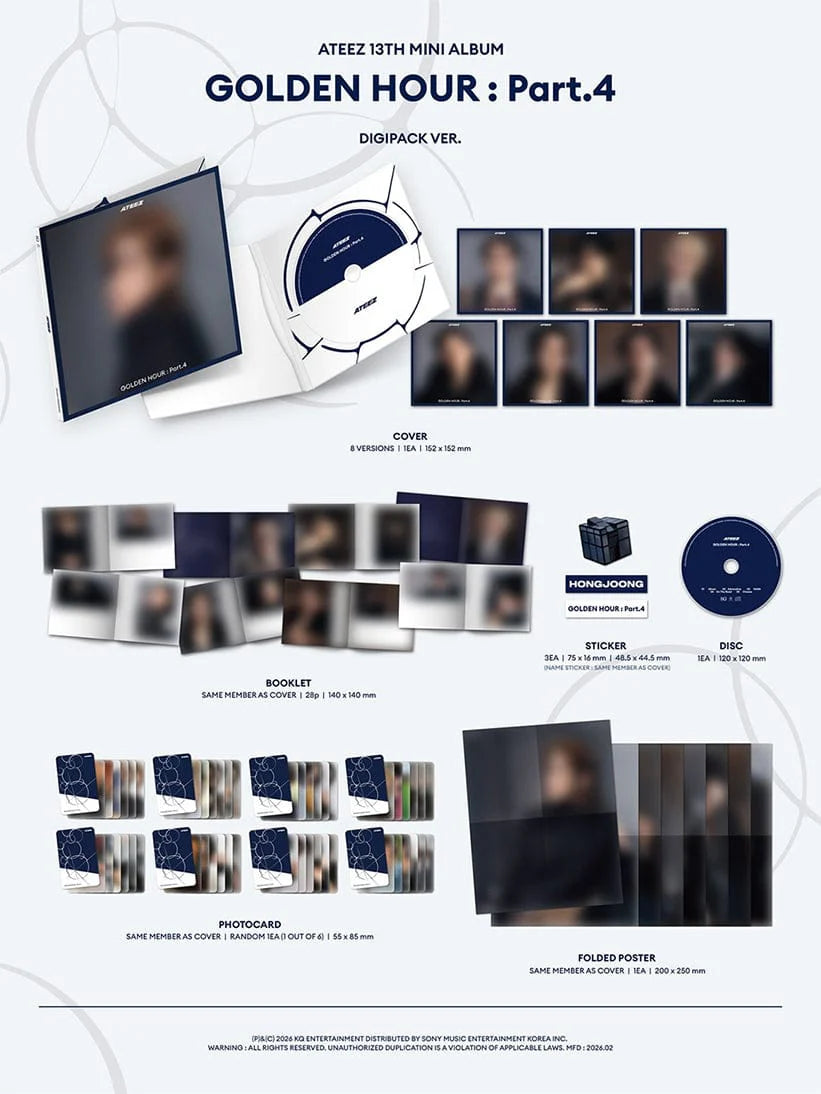 ATEEZ - GOLDEN HOUR PART 4 (DIGIPACK VER.)