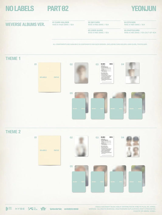 TXT YEONJUN - NO LABELS: PART 02 (WEVERSE ALBUMS VER.)