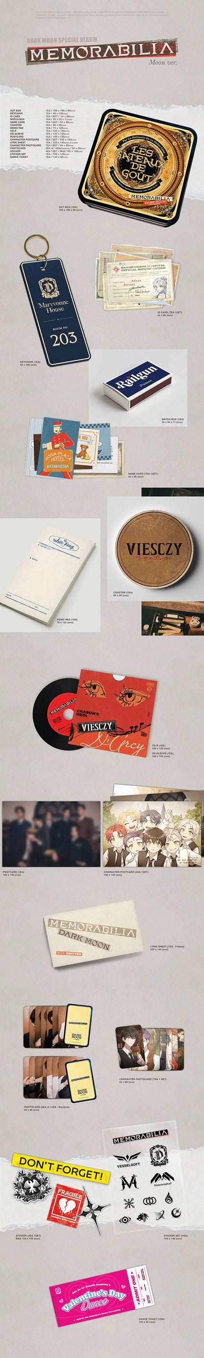 [UNSEALED] ENHYPEN - DARK MOON SPECIAL ALBUM MEMORABILIA Moon Ver.