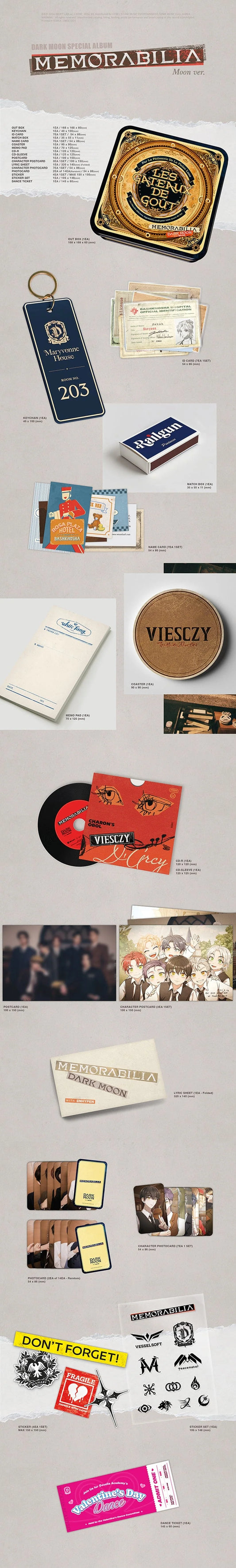 [UNSEALED] ENHYPEN - DARK MOON SPECIAL ALBUM MEMORABILIA Moon Ver.